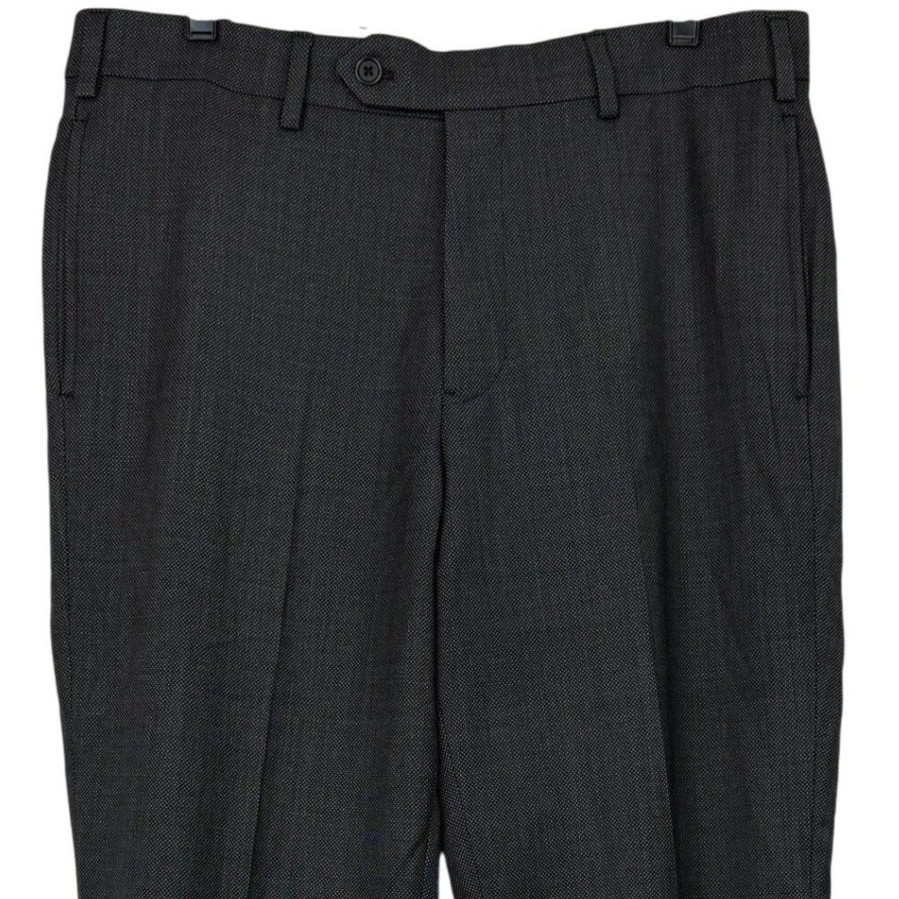 Brooks Brothers Regent Mens 34x32 WOOL Blend Birdseye Grey Dress Pants Slacks